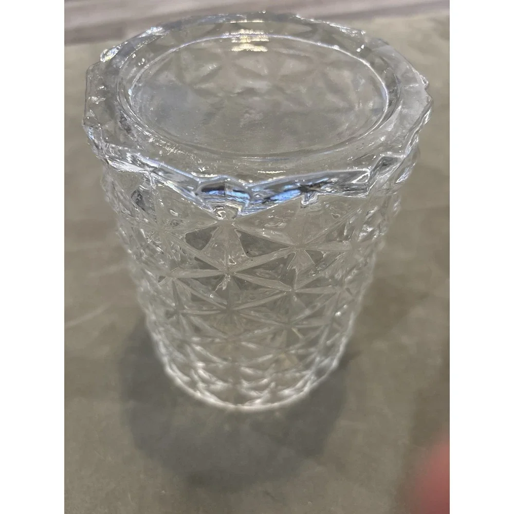 Stunningly unique Prism Clear Glass Vase 4.5